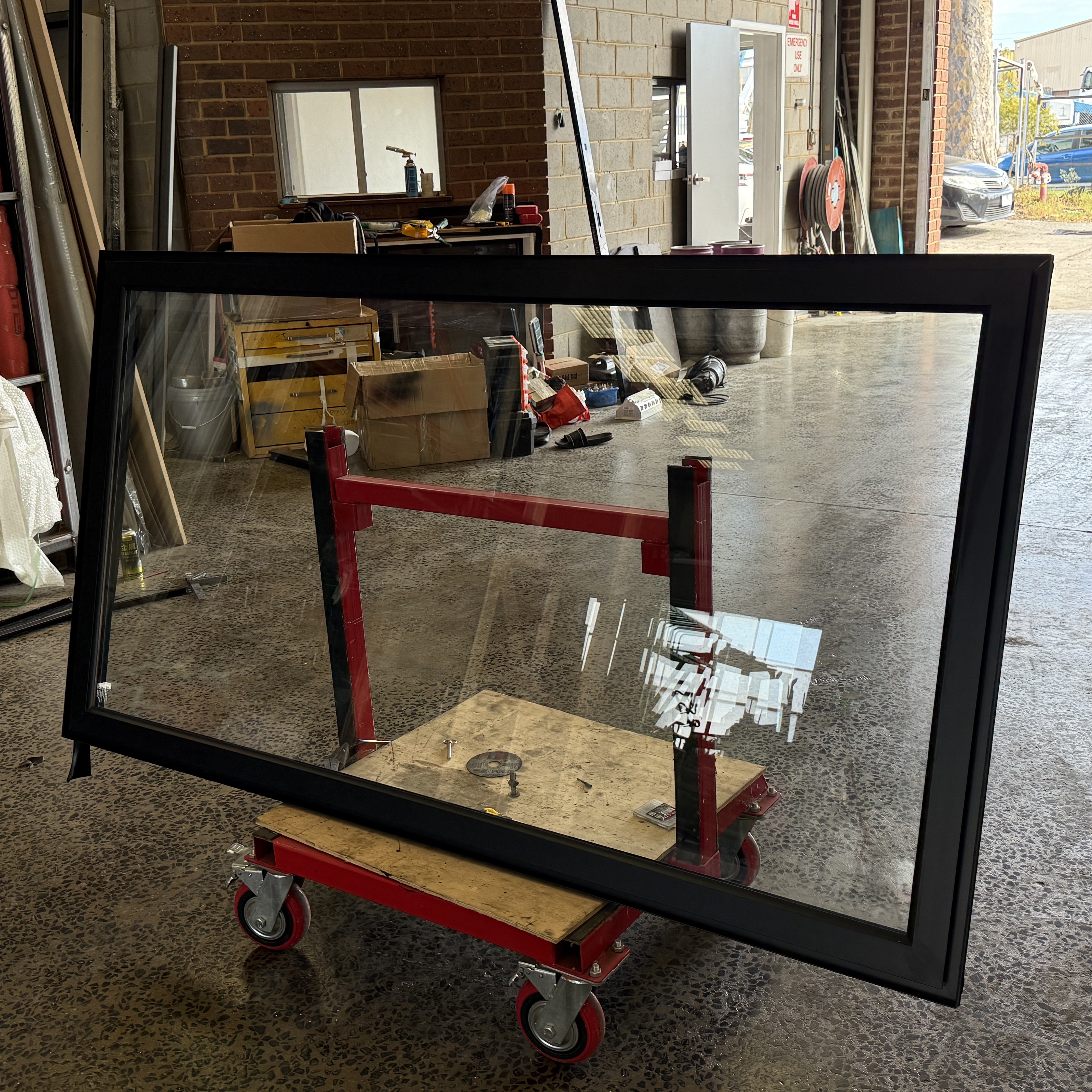 Aluminum Fixed Windows 980mm (W) x 1800mm (H) Black $650